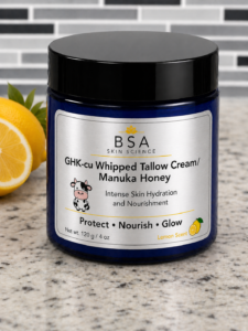 GHKcu Whipped Tallow with Manuka Honey - Lemon Scent 4oz