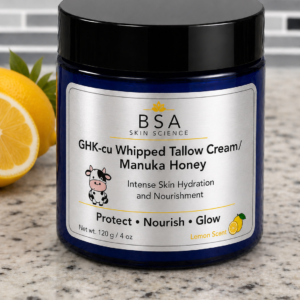 GHKcu Whipped Tallow with Manuka Honey - Lemon Scent 4oz
