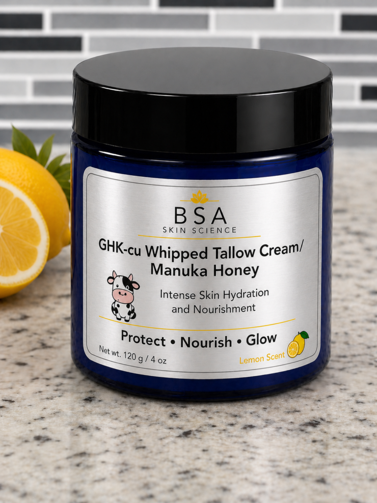 GHKcu Whipped Tallow with Manuka Honey - Lemon Scent 4oz